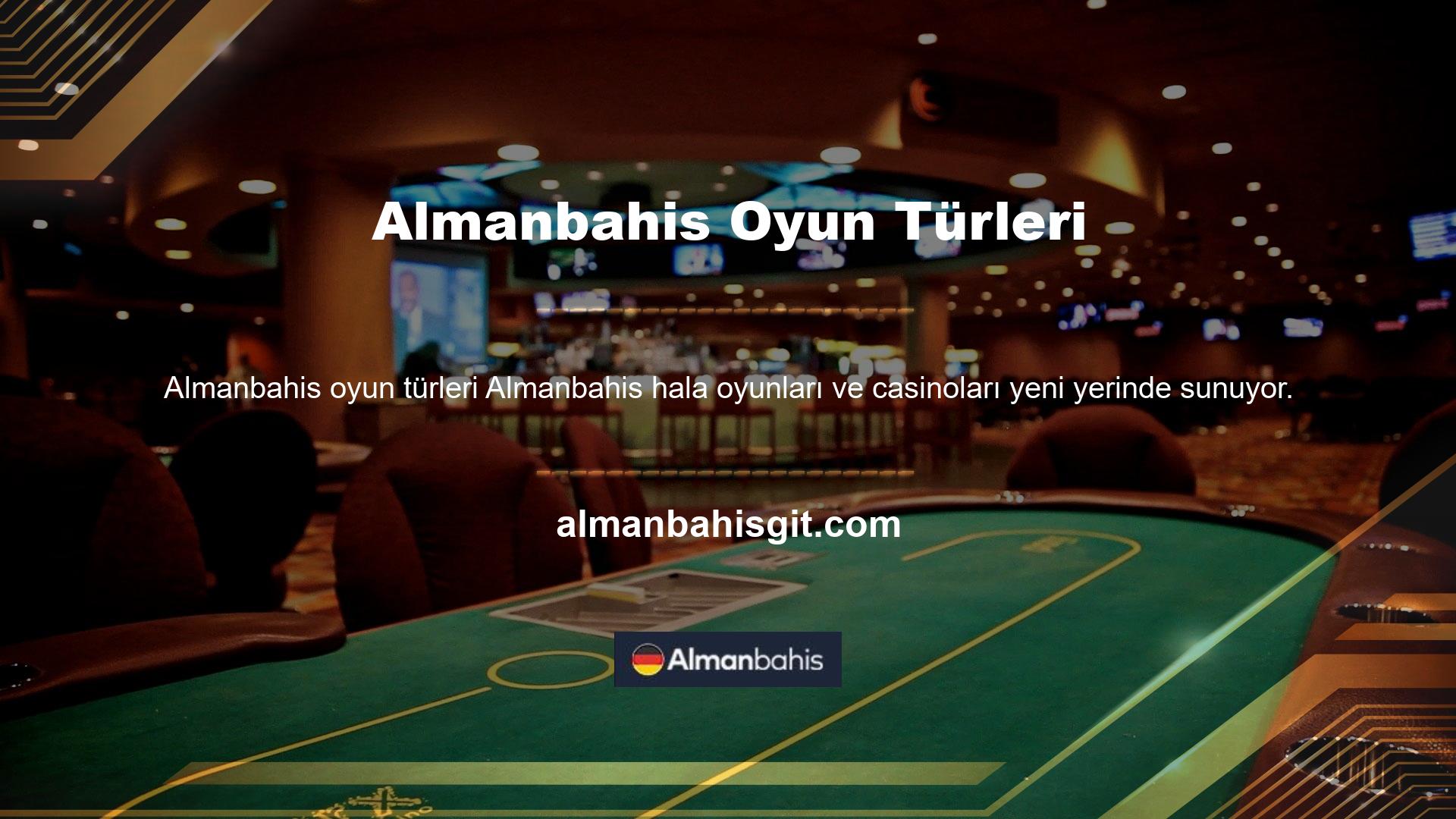 Sitede yuvalar, bingo, video poker ve diğerleri gibi farklı oyun türleri oynayabilirsiniz